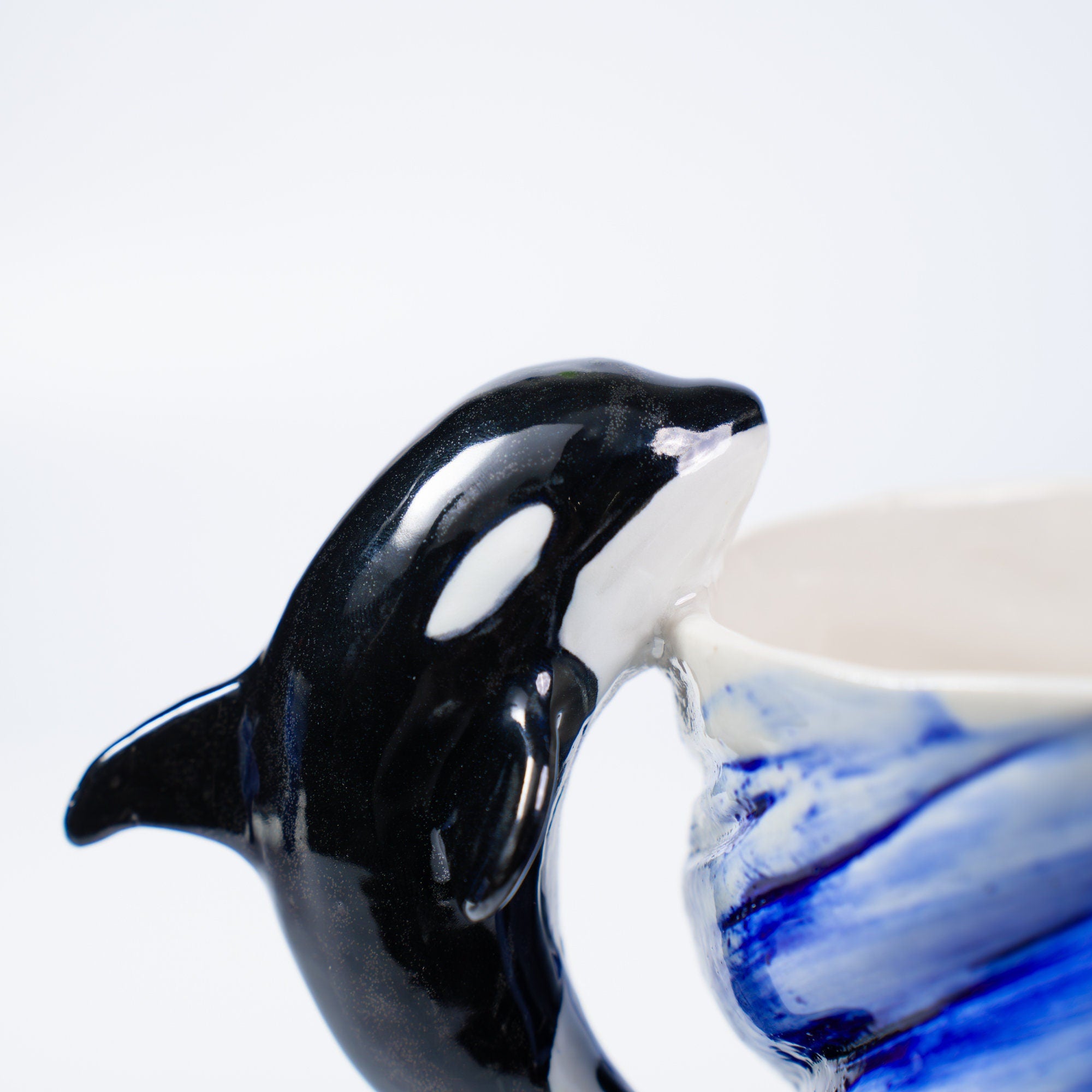 Orca Mug 13.4oz Handmade Ceramic Mug Housewarmig Gift Home Kitchen Decor Ocean Mug Whale Mug Pottery Mug Unique gift Ocean Lover Gift Y2K