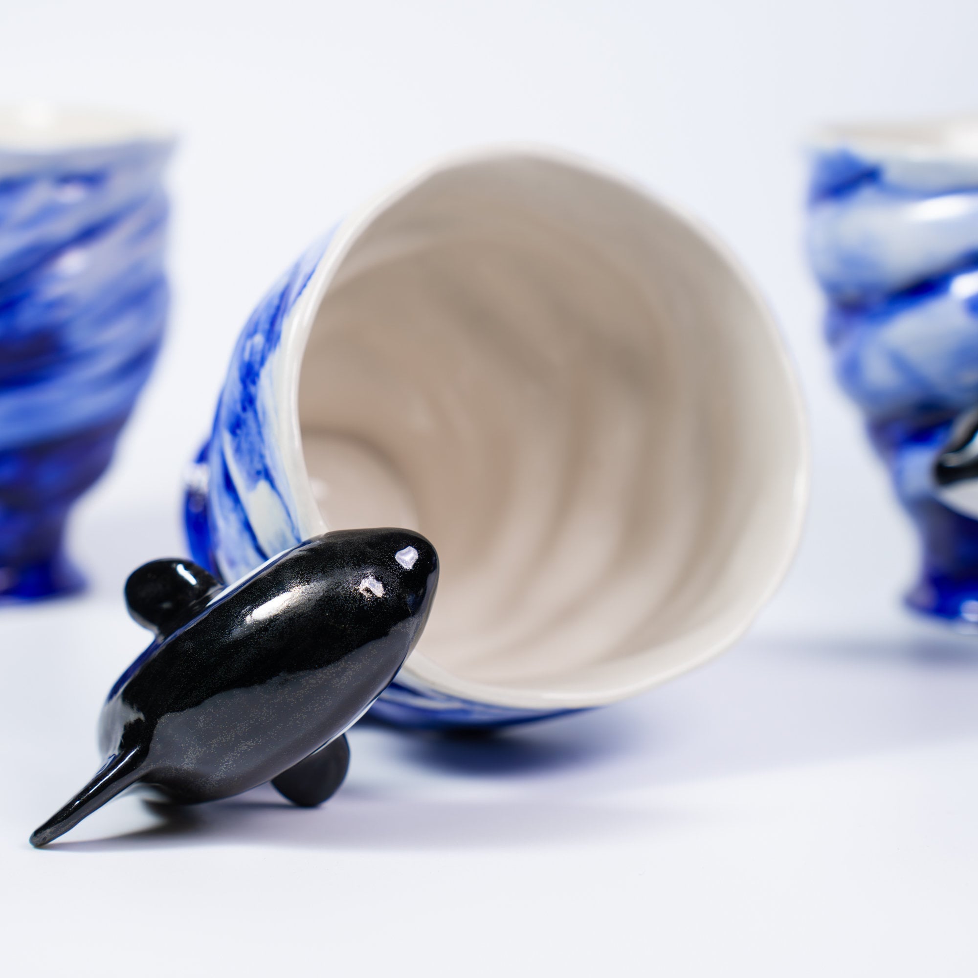 Orca Mug 13.4oz Handmade Ceramic Mug Housewarmig Gift Home Kitchen Decor Ocean Mug Whale Mug Pottery Mug Unique gift Ocean Lover Gift Y2K