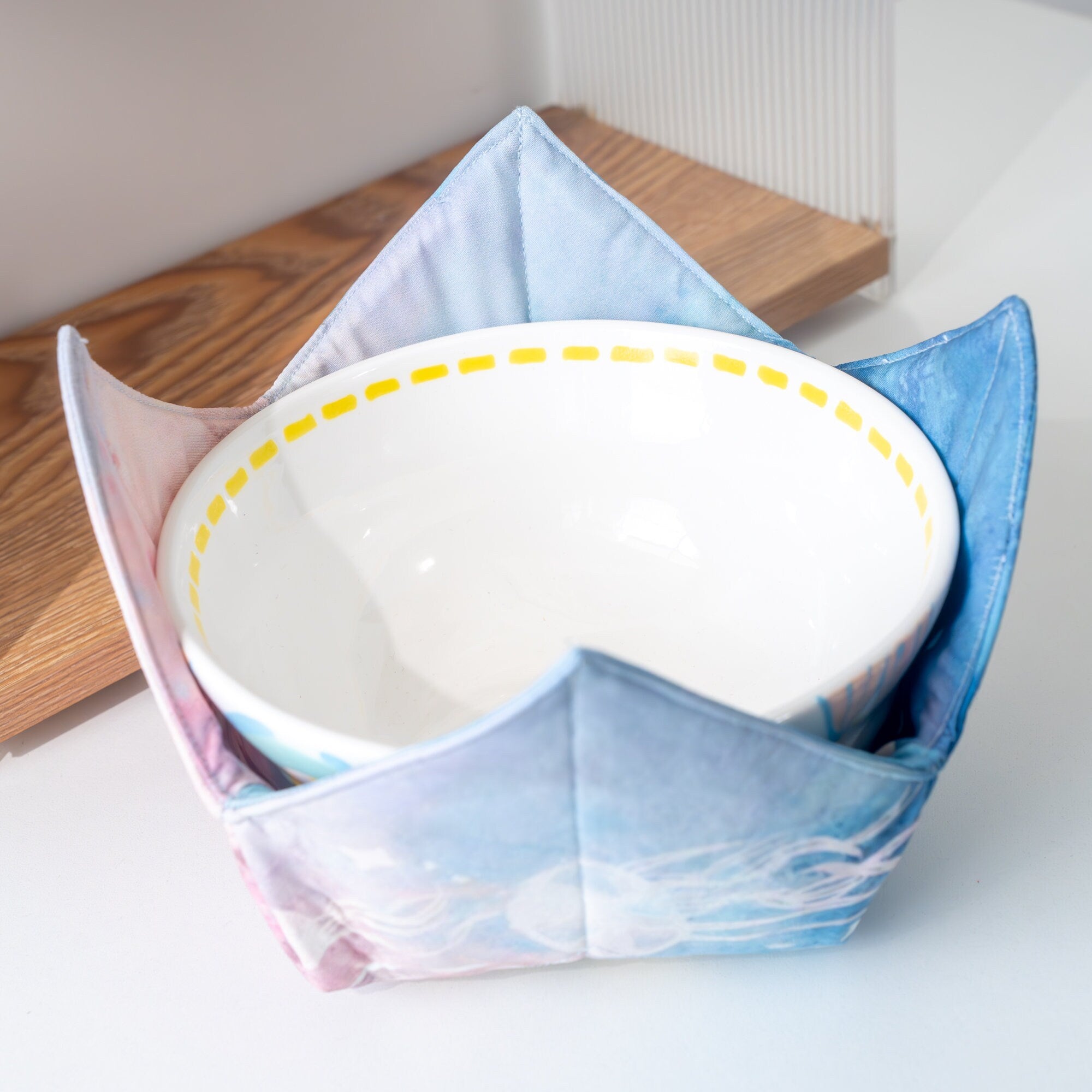 Ocean Bowl Cozies Whale Microwavable Bowl Cozies Orca pot holder fabric Seasonal Cotton Thread White Fox Functional Kitchen Accessory Y2K
