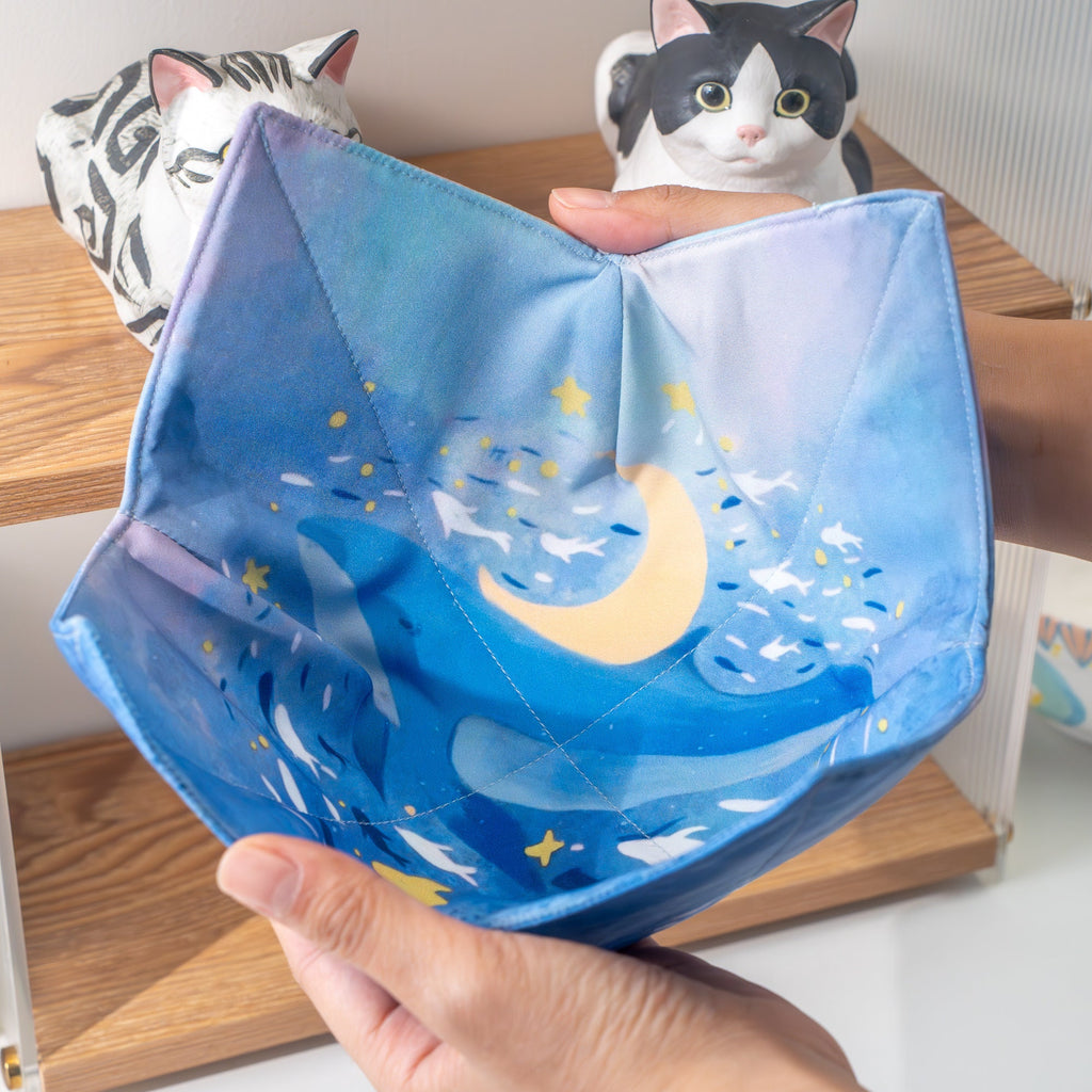 Ocean Bowl Cozies Whale Microwavable Bowl Cozies Orca pot holder fabric Seasonal Cotton Thread White Fox Functional Kitchen Accessory Y2K