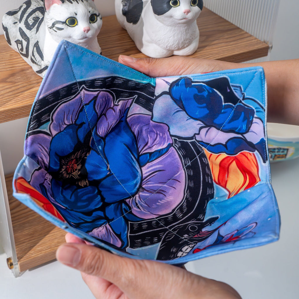 Ocean Bowl Cozies Whale Microwavable Bowl Cozies Orca pot holder fabric Seasonal Cotton Thread White Fox Functional Kitchen Accessory Y2K