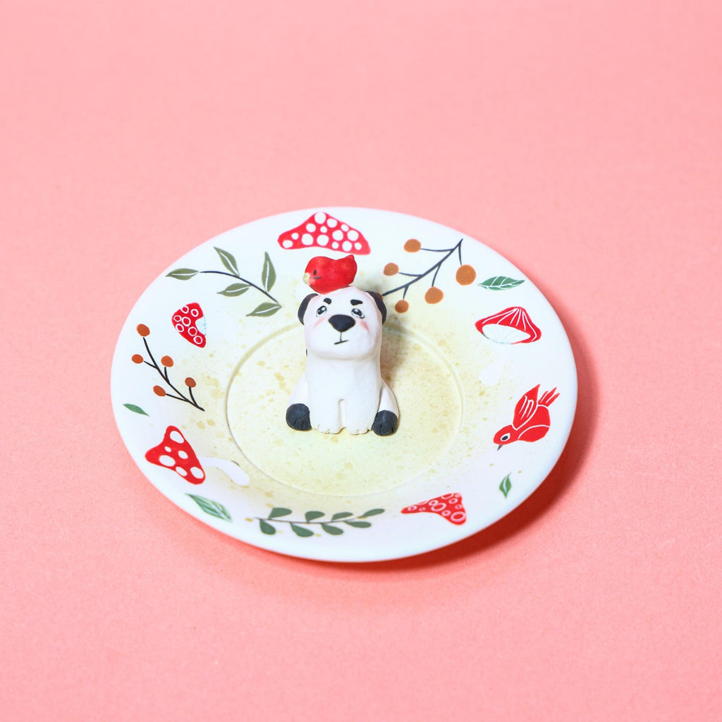 Custom Pet Ring Dish Fruit Strawberry Watermelon Forest Pet Figurine Ceramic Jewelry Holder Personalized Pet Lover Gift Handmade Cute Dish