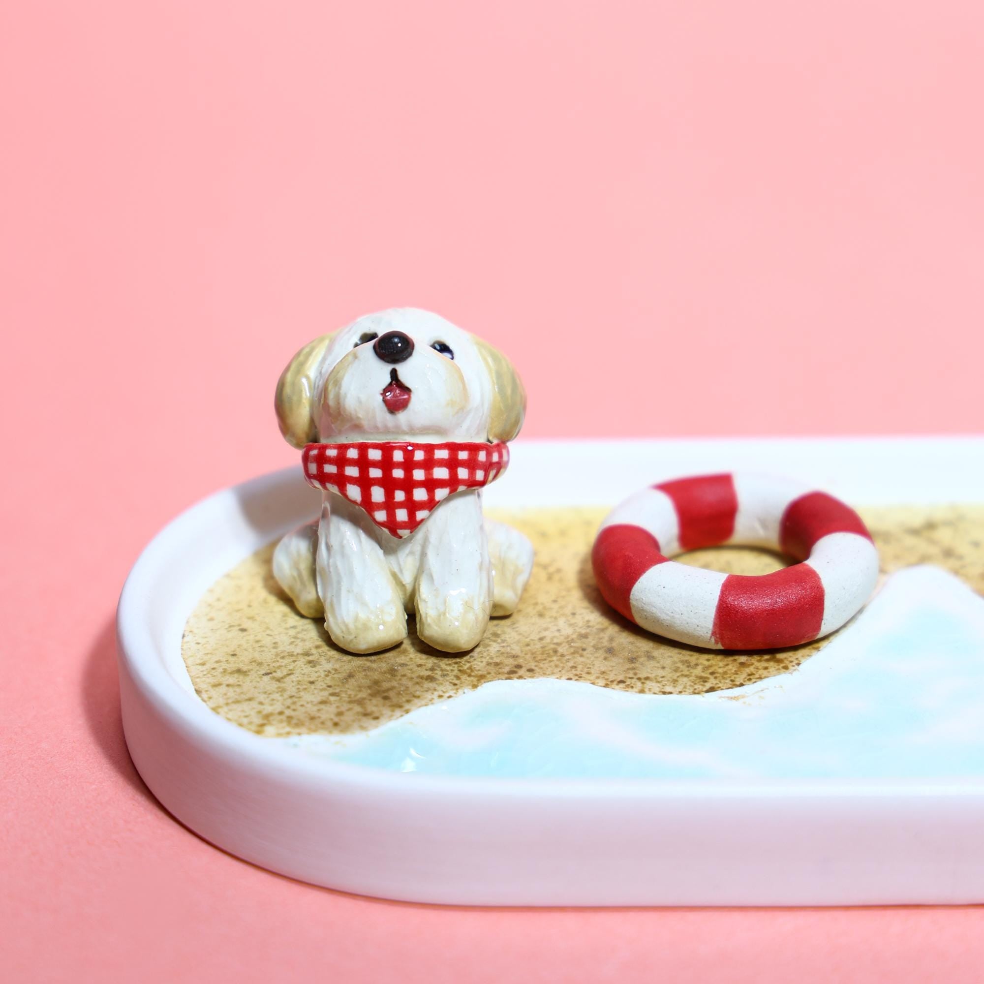 Custom Pet Ring Dish Fruit Strawberry Watermelon Forest Pet Figurine Ceramic Jewelry Holder Personalized Pet Lover Gift Handmade Cute Dish