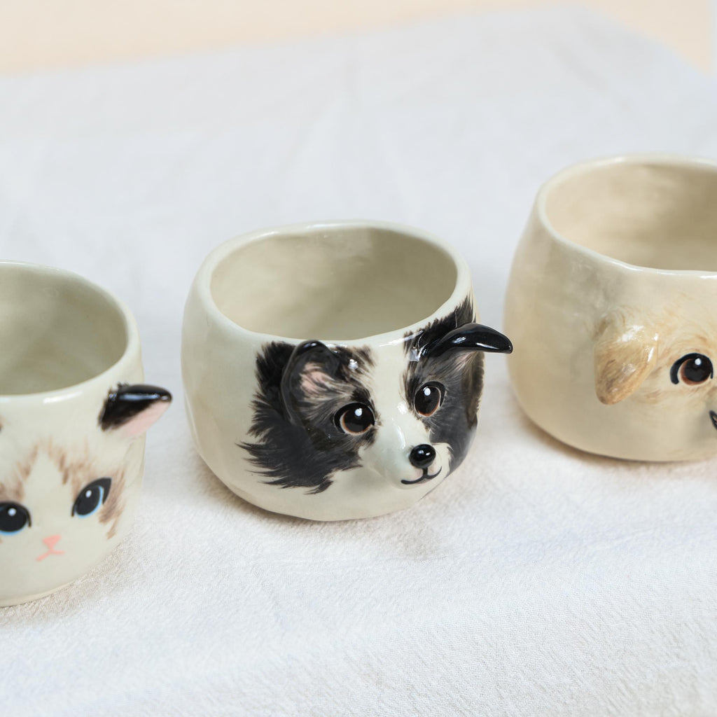 Custom Ceramic Pet Mug Special Gift for mom Personalized Handmade Cat Coffee Cup Unique Dog Lover Gift Ceramic Puppy Cup Pottery Kawaii Mug