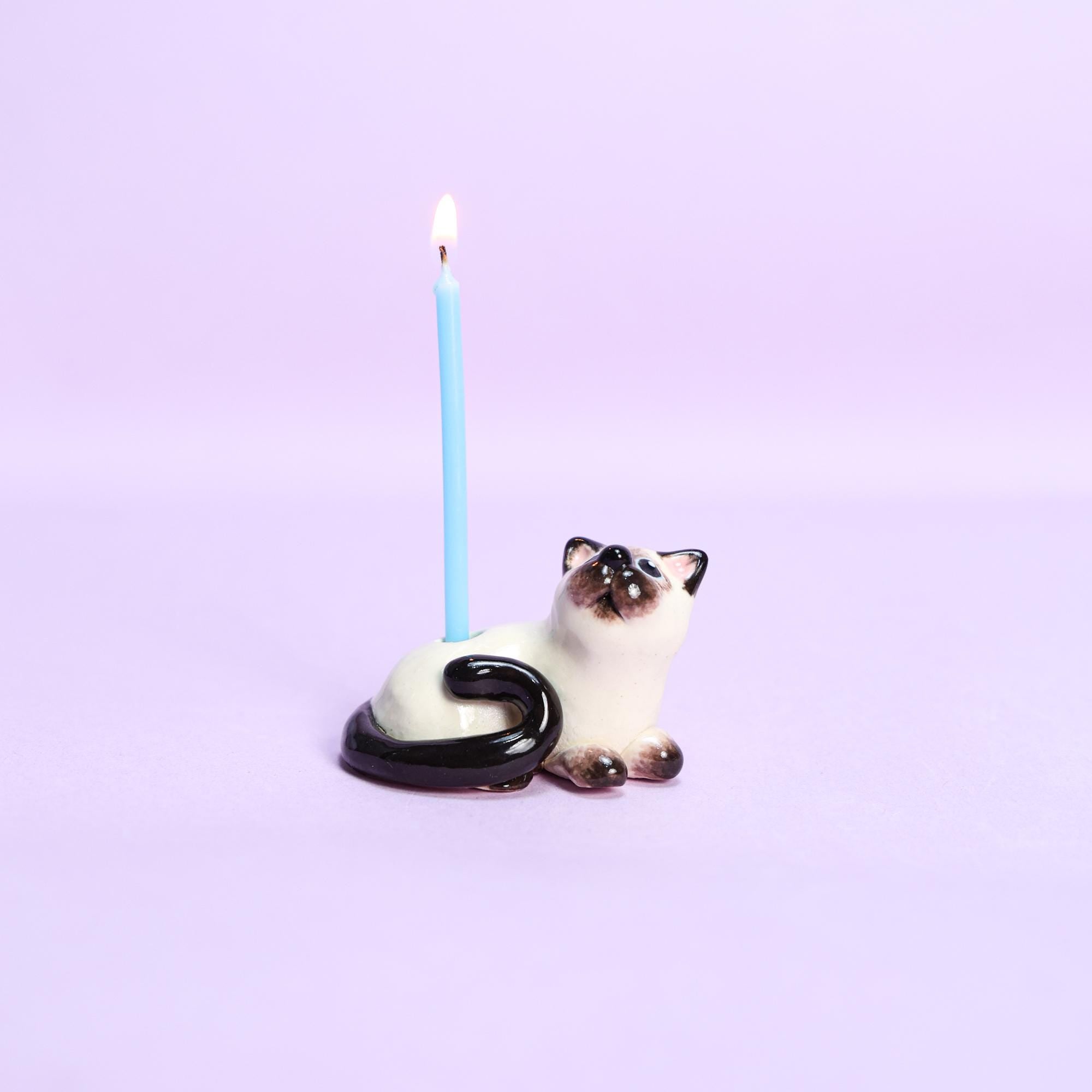 Custom Pet Cake Topper Personalized Ceramic Dog Candle Holder Birthday Cake Gift Handmade Figurine Handpainted Collectable Heirloom Art Y2k