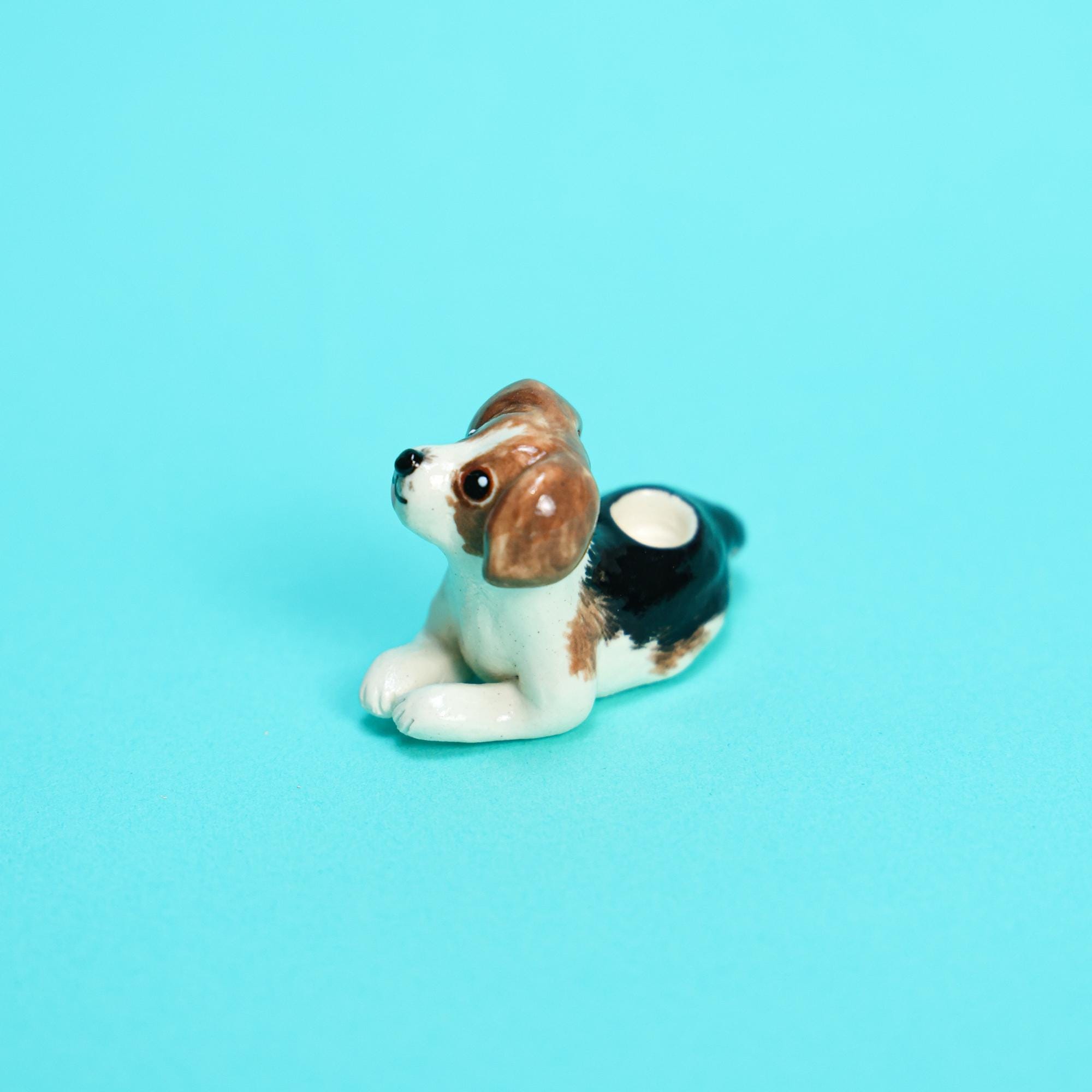 Personalized Pet Cake Topper Custom Ceramic Dog Candle Holder Birthday Cake Gift Handmade Porcelain Figurine Home Decor Puppy Candle Holders