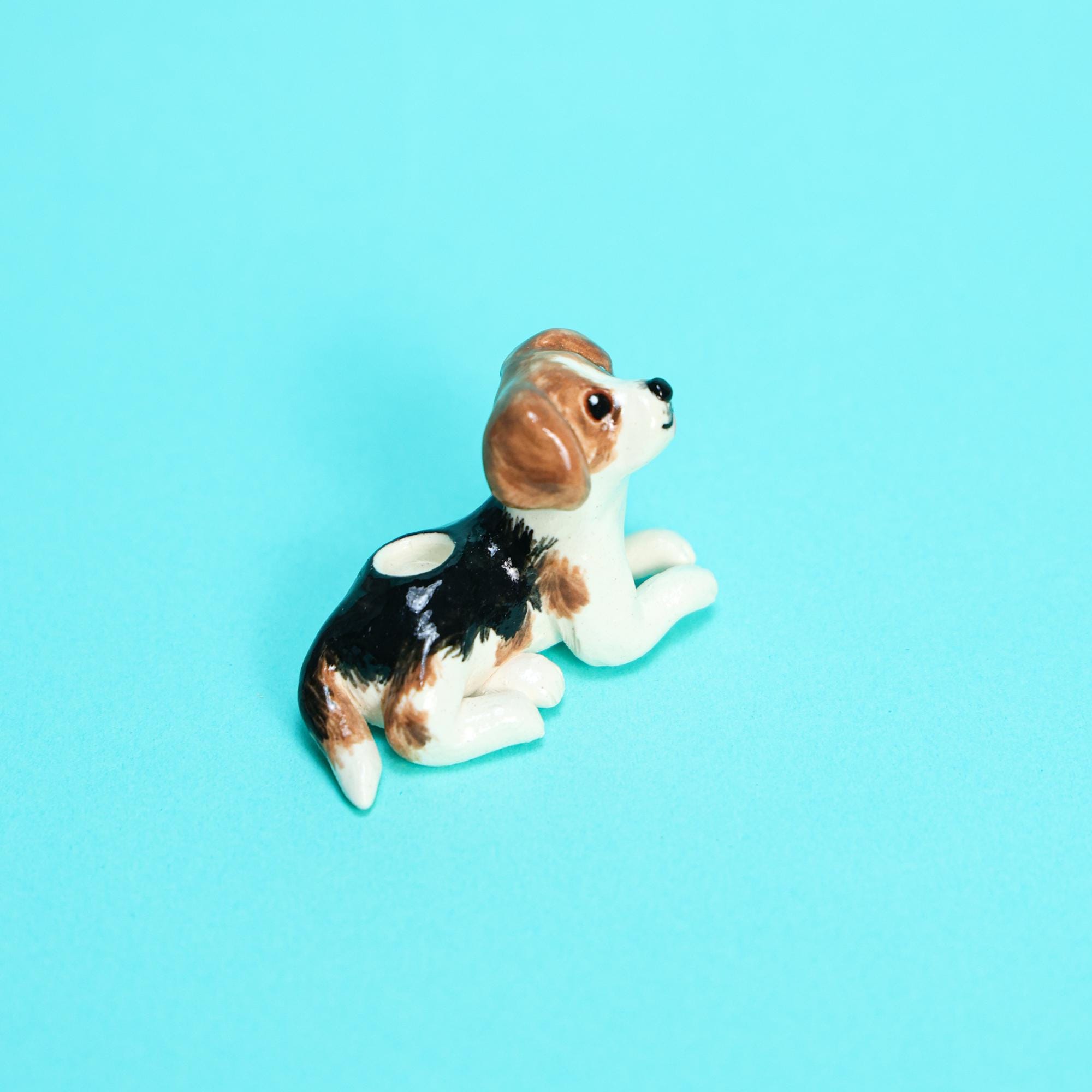 Personalized Pet Cake Topper Custom Ceramic Dog Candle Holder Birthday Cake Gift Handmade Porcelain Figurine Home Decor Puppy Candle Holders