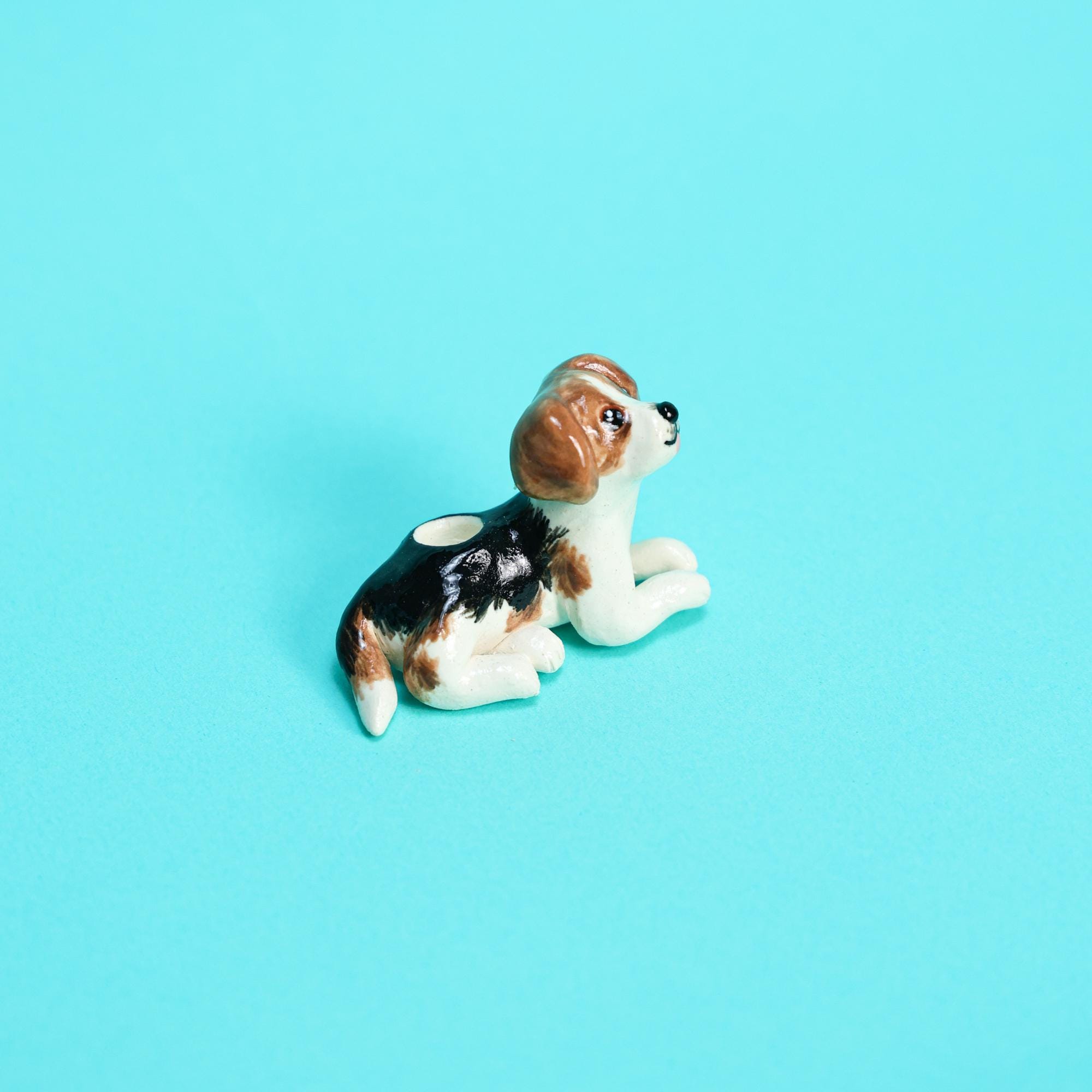 Personalized Pet Cake Topper Custom Ceramic Dog Candle Holder Birthday Cake Gift Handmade Porcelain Figurine Home Decor Puppy Candle Holders