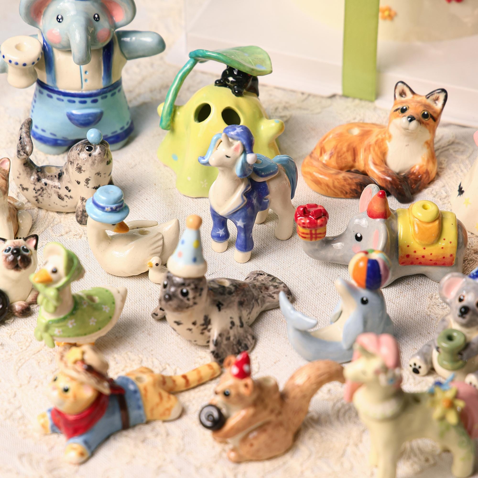 Custom Animal Cake Topper Personalized Pet Wedding Candle Holder Birthday Dragon Figurine Handmade Cute Gift for Kid Whimsical Forest Decor