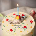 Cute Gray Seal Wedding Cake Topper Handmade Ceramic Birthday Candle Holder Wedding Gift Marine Life Ornament Animal Celebration Décor