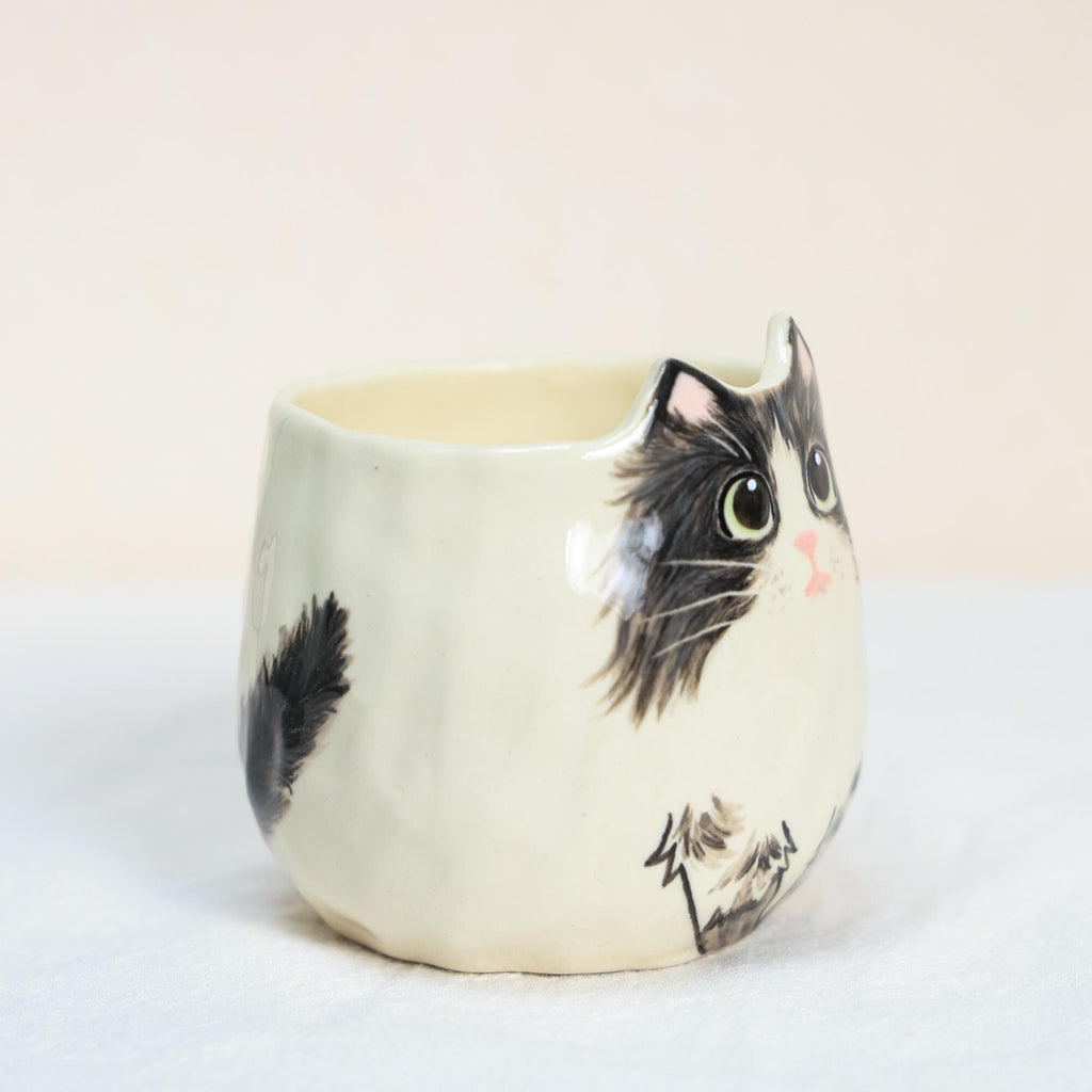 Custom Handmade Cat Mug Special Gift for mom Personalized Handmade Pet Coffee Cup Unique Dog Lover Gift Ceramic Puppy Cup Pottery Kawaii Mug