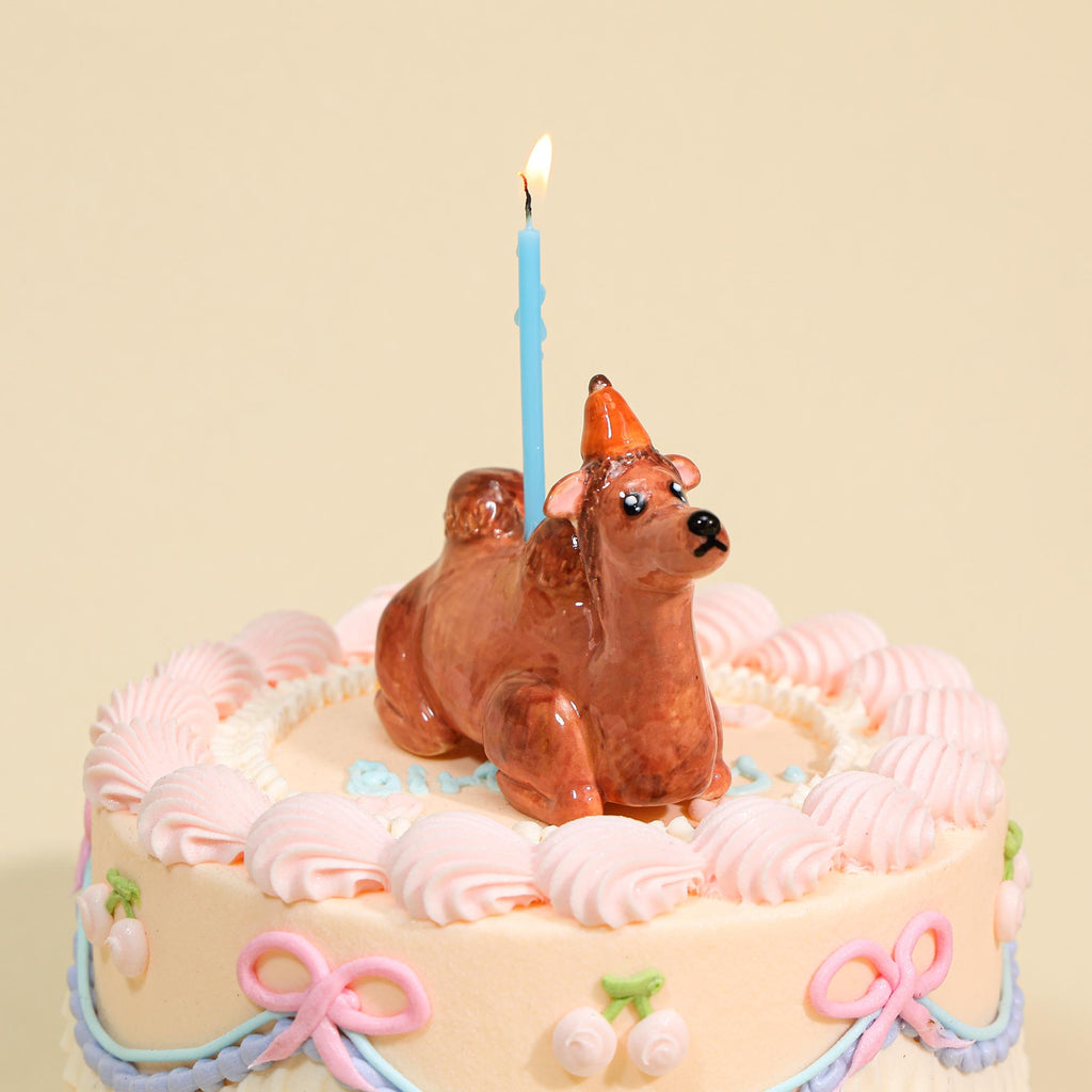 Handmade Ceramic Camel Cake Topper Cute Animal Figurine with Party Hat Happy Birthday Decoration Desert Theme Gift for Him Her Keepsake